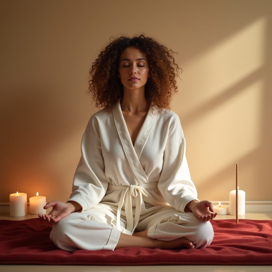 Meditation session in progress